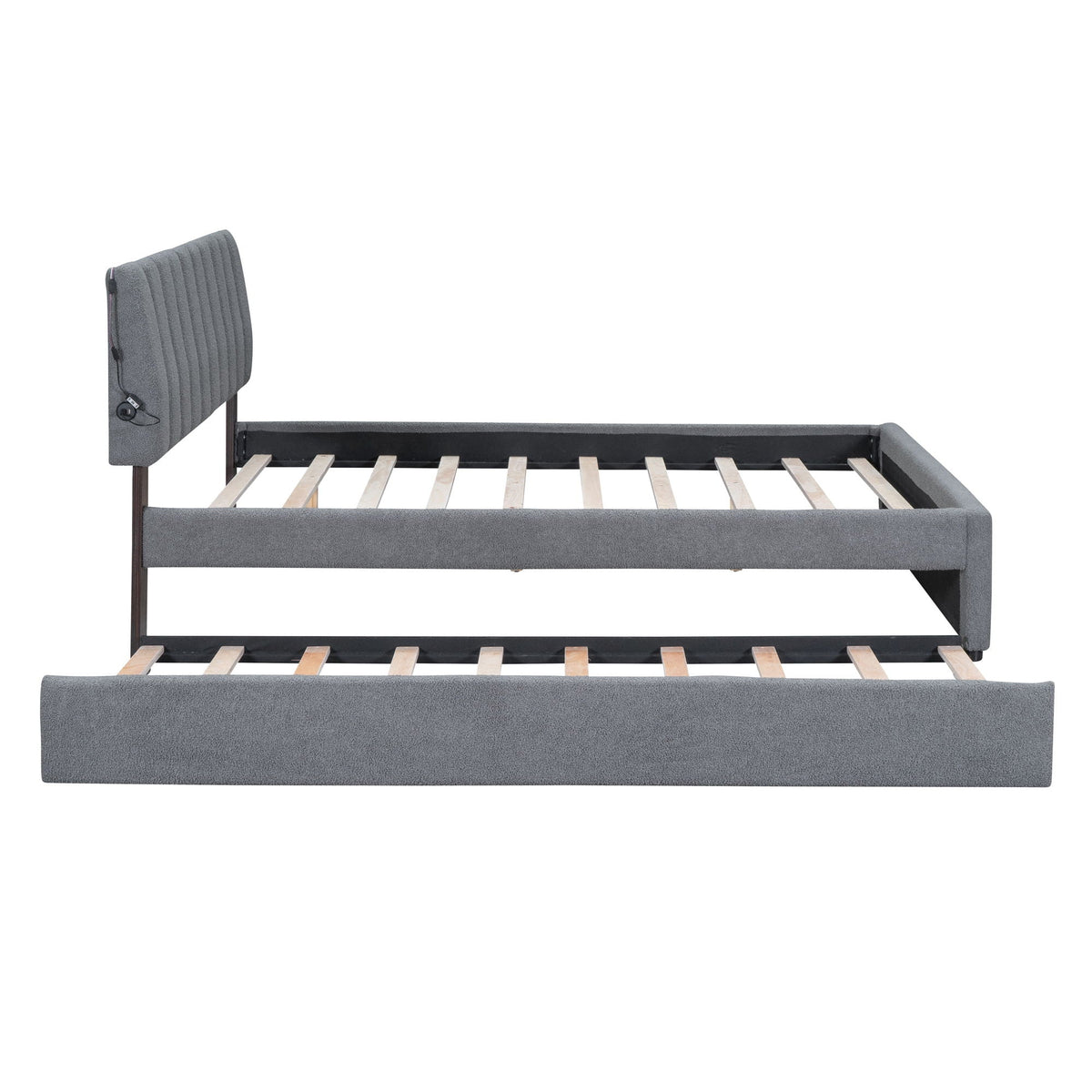 Upholstered Platform Bed With Trundle, photo 22 of 28