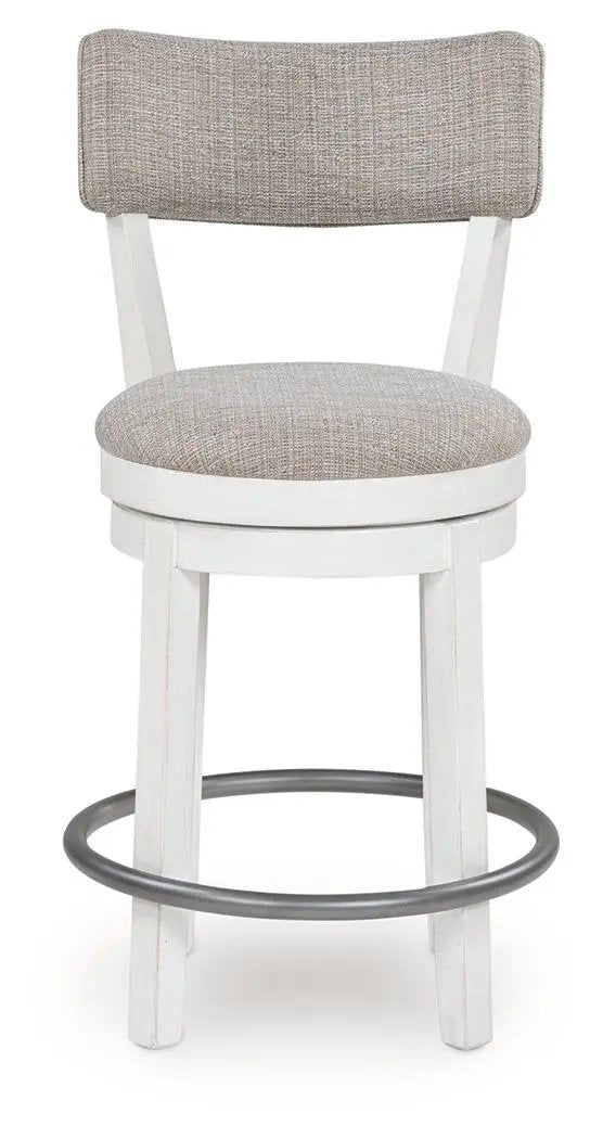 Robbinsdale - Upholstered Swivel Barstool (Set of 2) - Antique White by Unique Piece Furniture