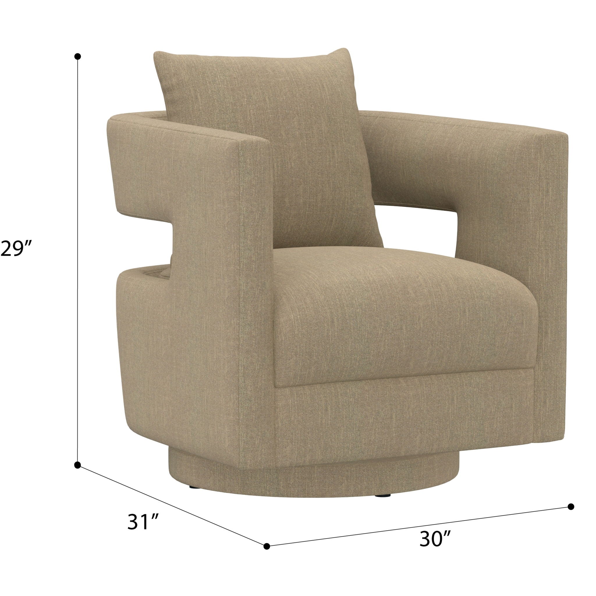 Modern Swivel Chair With Contemporary Design by HouseOfZazla