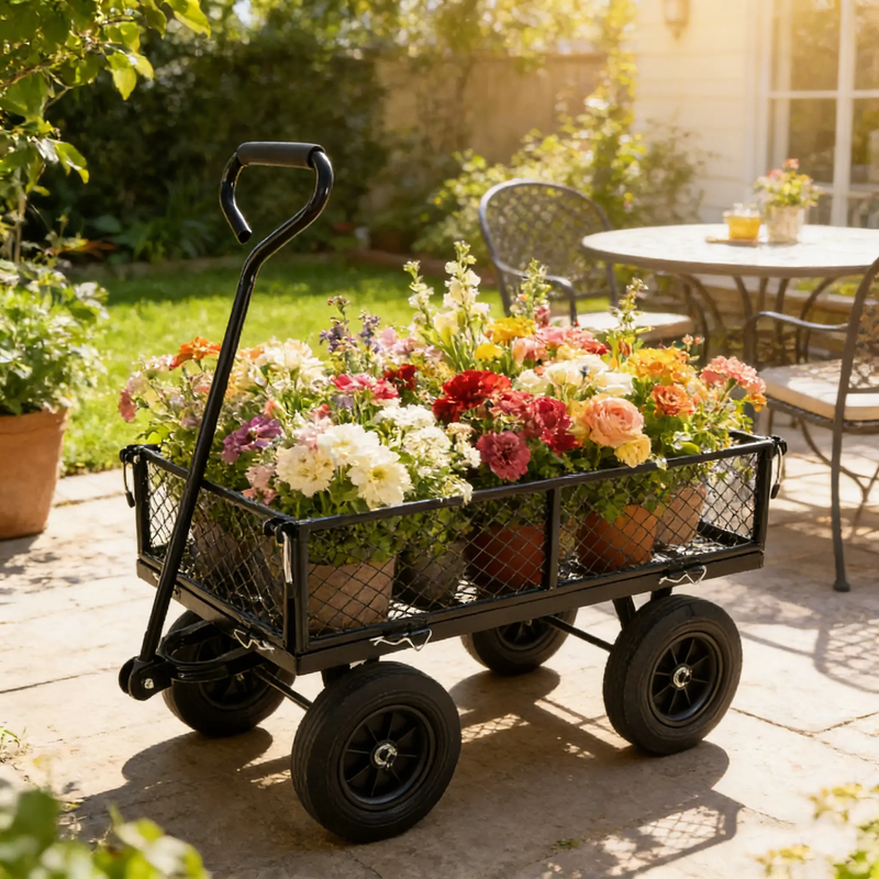 Solid Wheels Garden Cart Wagon by HouseOfZazla