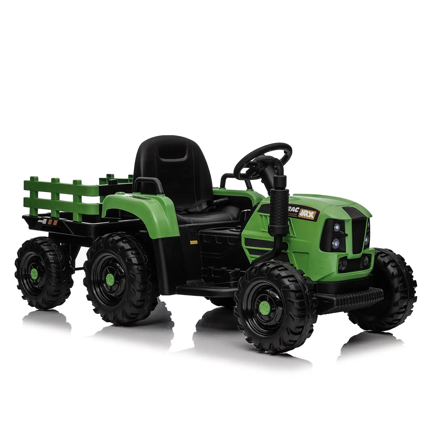 Ride On Tractor with Trailer, 24V Powered Electric Toy for Kids by HouseOfZazla