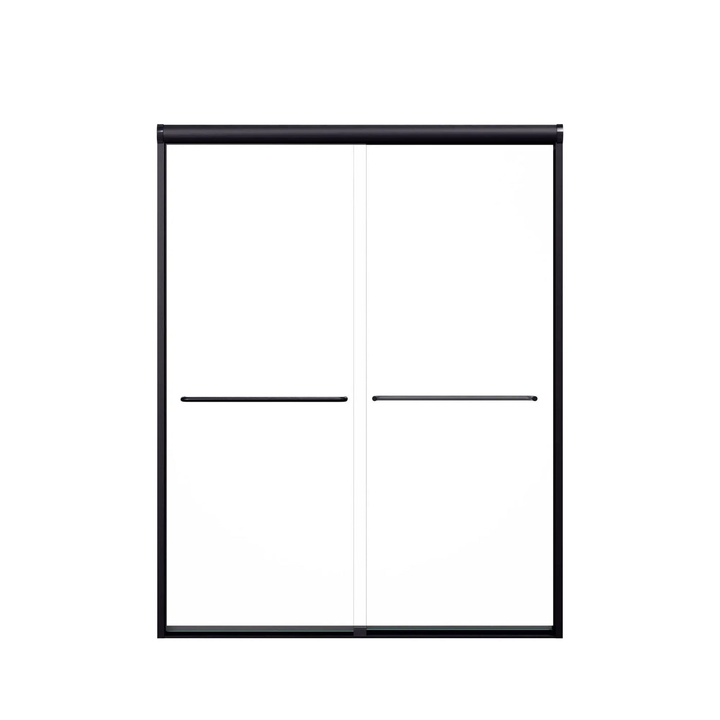 Modern Semi Frameless Double Sliding Shower Door by HouseOfZazla