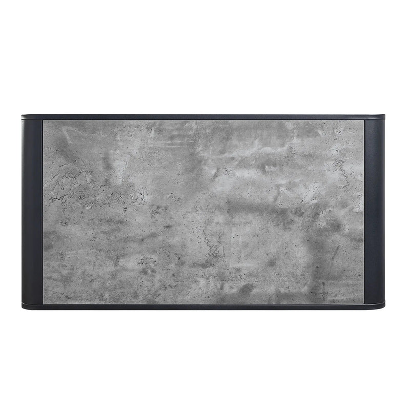 Raziela Concrete Coffee Table - Black / Gray by HouseOfZazla