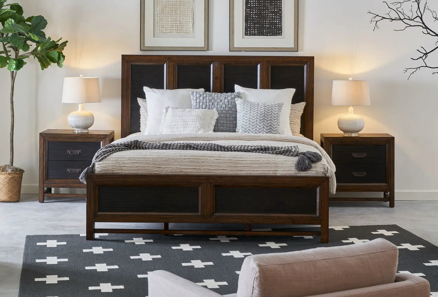 Beautiful Panel Bed by Unique Piece Furniture