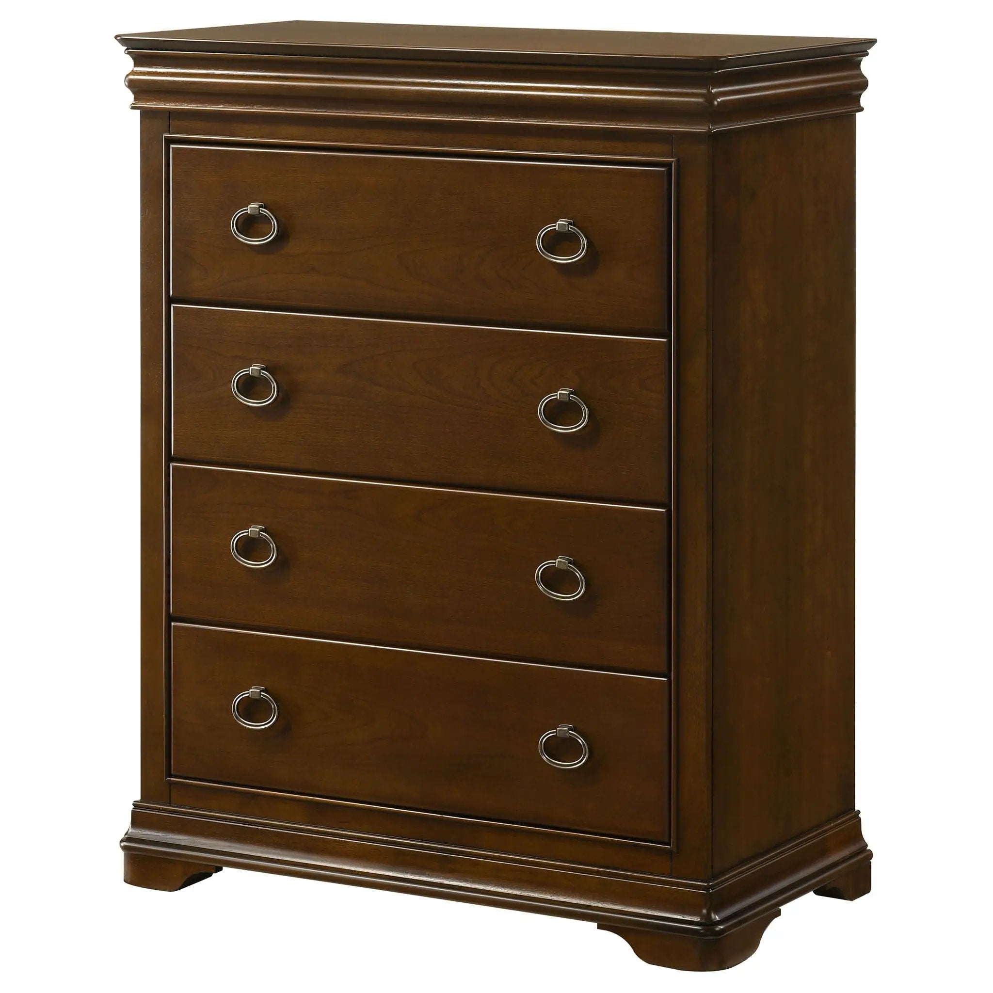 Garland 4-drawer Bedroom Chest of Drawers Brown Cherry by Unique Piece Furniture