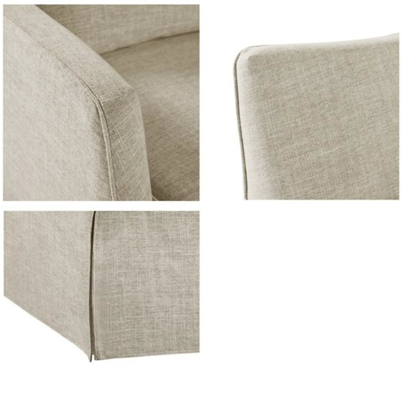 Traditional Design London Skirted Swivel Chair by HouseOfZazla