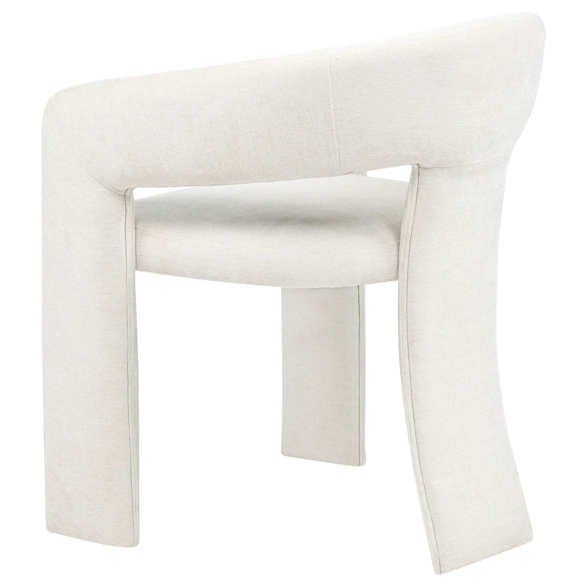 Carlow Upholstered Dining Arm Chair White (Set of 2) by Unique Piece Furniture