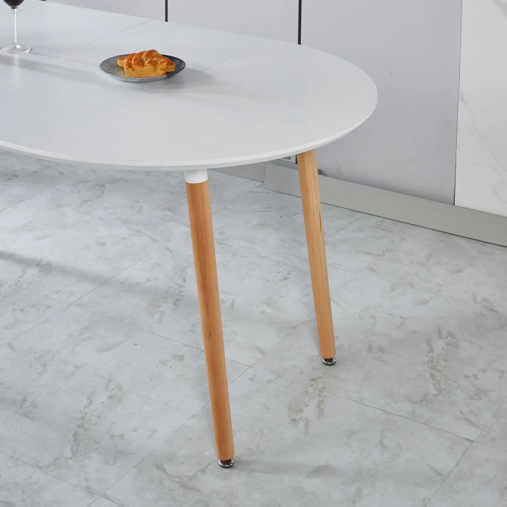 Extensible Table, Dining Table, Office Table, Coffee Table Metal Leg by Unique Piece Furniture