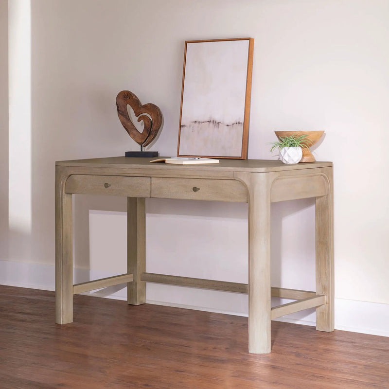 Solano 2-drawer Makeup Table Vanity Desk Weathered Mango by Unique Piece Furniture