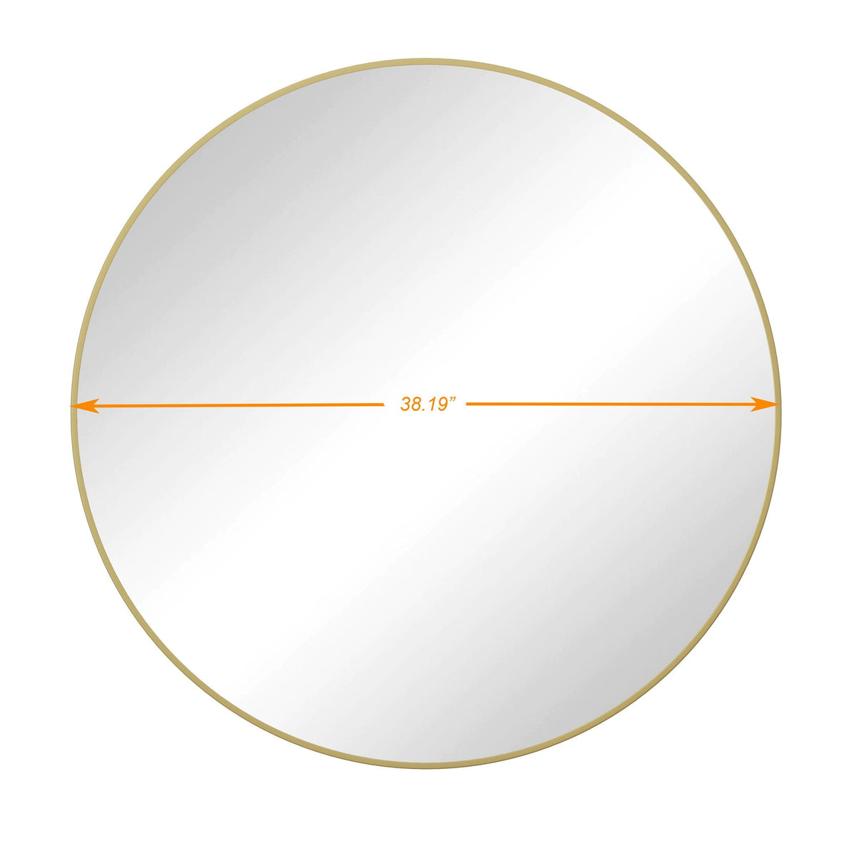 Metal Framed Circular Wall Mirror with Modern Design - Black or Gold, photo 36 of 40
