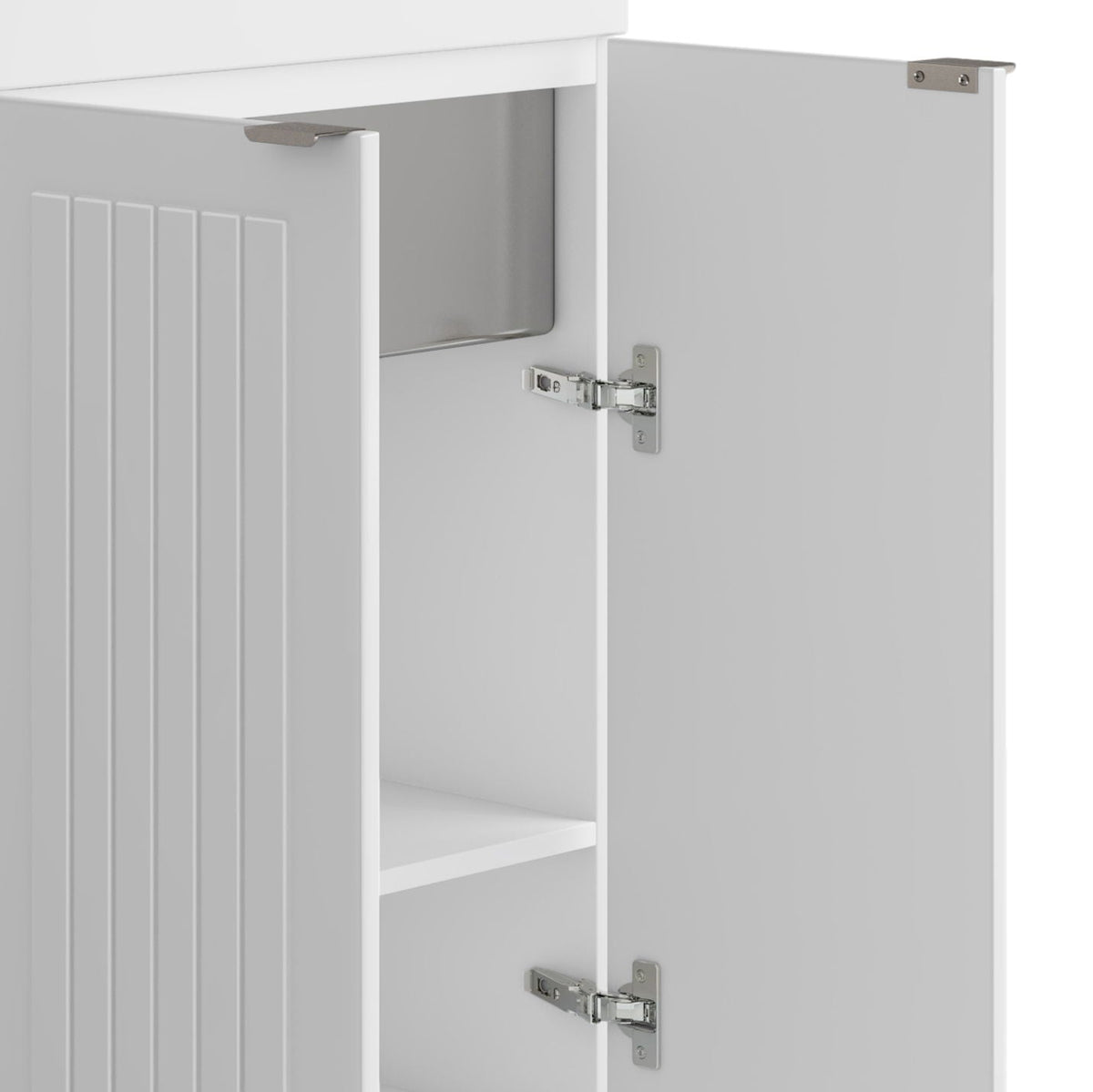 Laundry Cabinet with Stainless Steel Sink and Faucet - White, photo 20 of 27