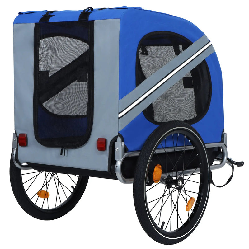 Large Folding Bike Trailer for Dogs – 66LB Capacity All-Terrain Pet Carrier by HouseOfZazla