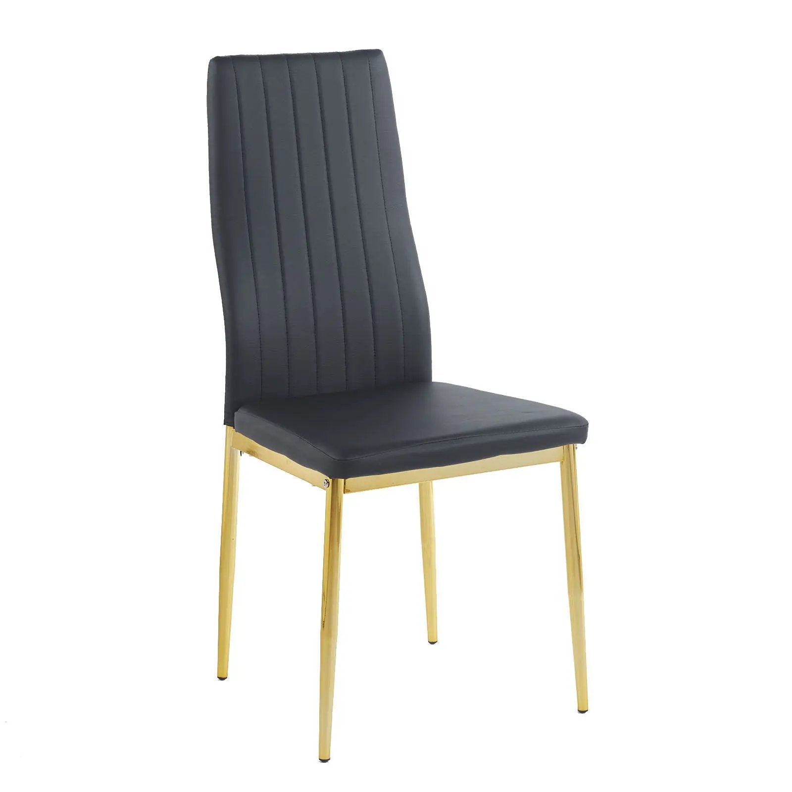 Dining Chair (Set of 4) - Golden Black by HouseOfZazla