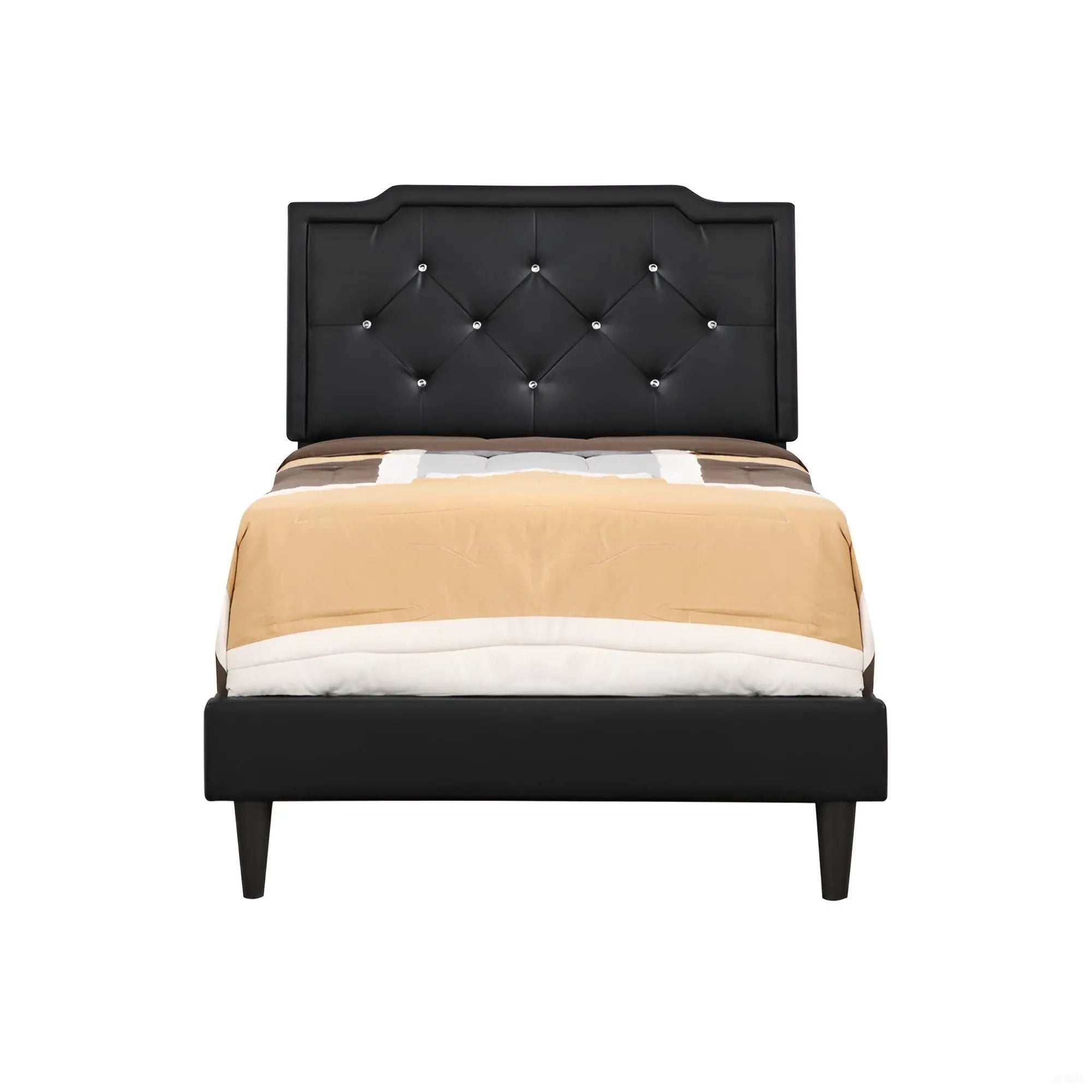Button Tufted Bed Charming For Cozy Spaces by Unique Piece Furniture