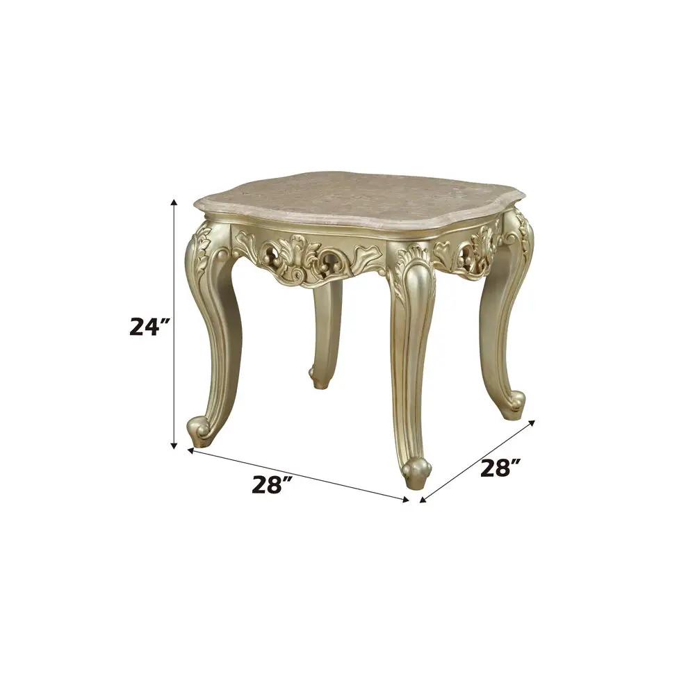 Gorsedd - Table With Marble Top by Unique Piece Furniture