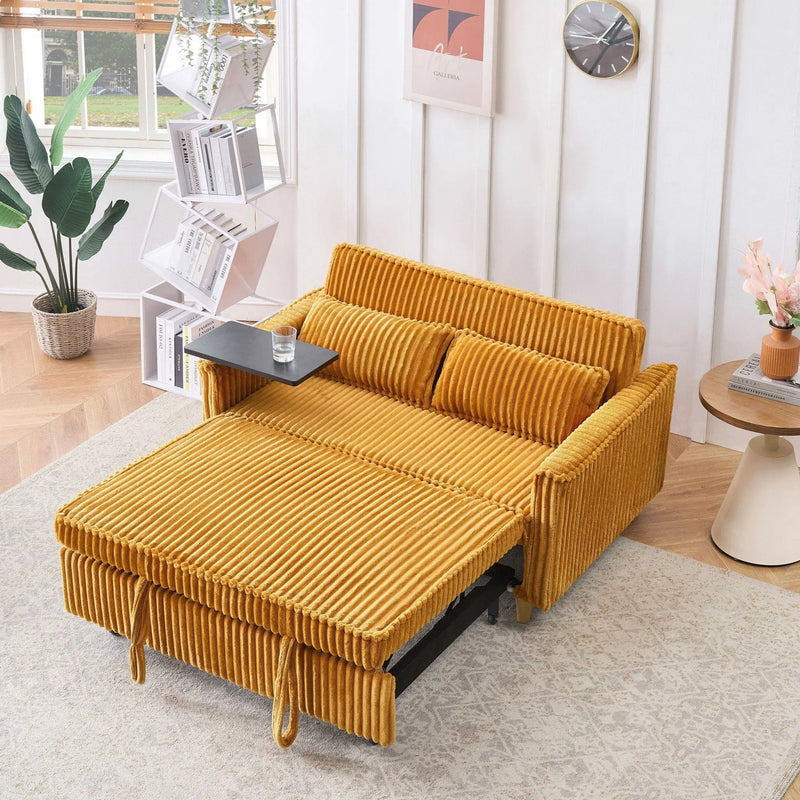 Pull Out Sofa With Movable Tabletop And USB Ports by HouseOfZazla