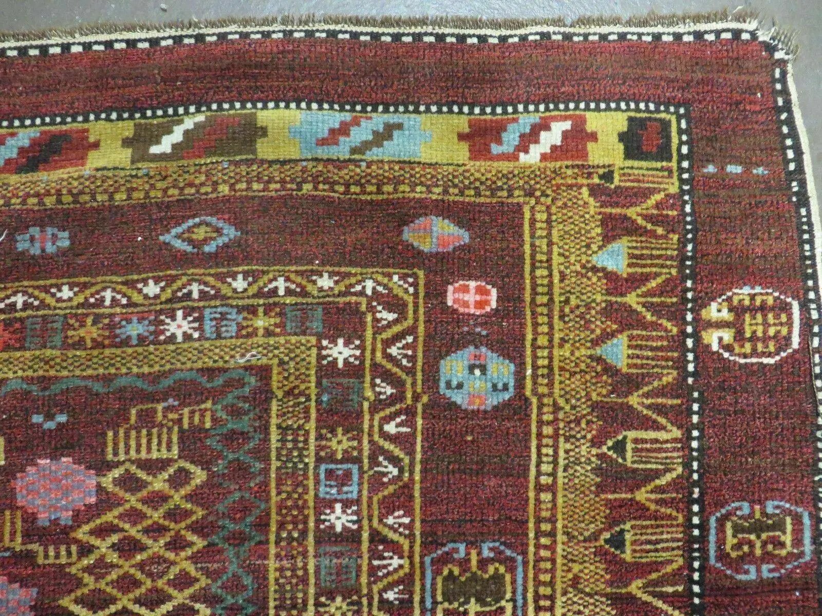 4' X 6' Antique Handmade Caucasian Shirvan Russian Armenian Wool Rug Colorful by Jewel Rugs