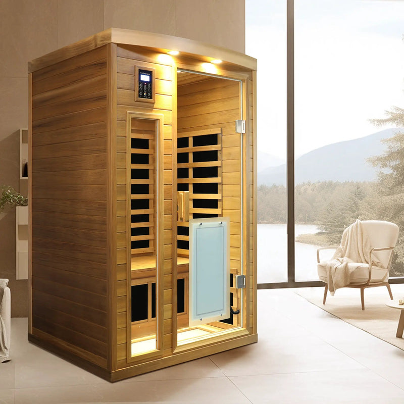 Low EMF Two Person Far Infrared Sauna by HouseOfZazla