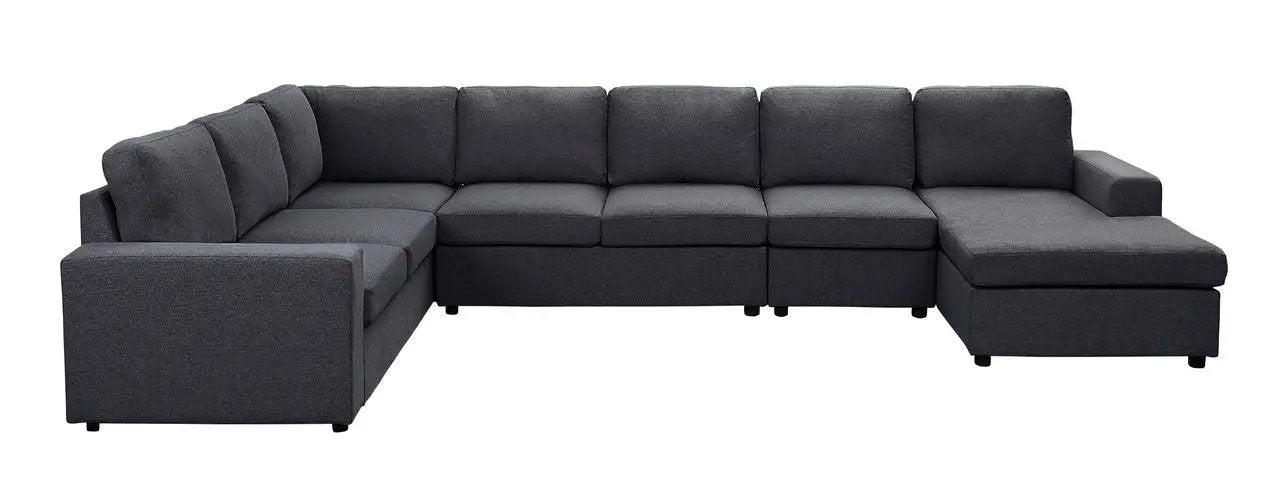 Hayden - 7 Seat Reversible Modular Sectional Sofa Chaise by Unique Piece Furniture