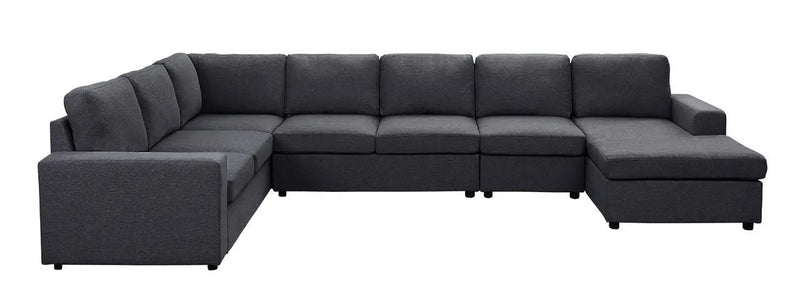 Hayden - 7 Seat Reversible Modular Sectional Sofa Chaise by Unique Piece Furniture