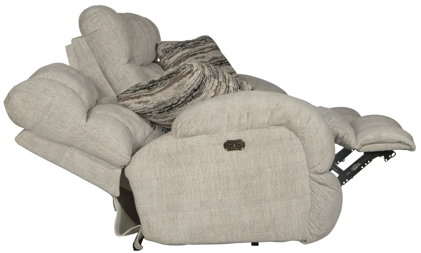 Ashland - Power Lay Flat Reclining Console Loveseat by Unique Piece Furniture