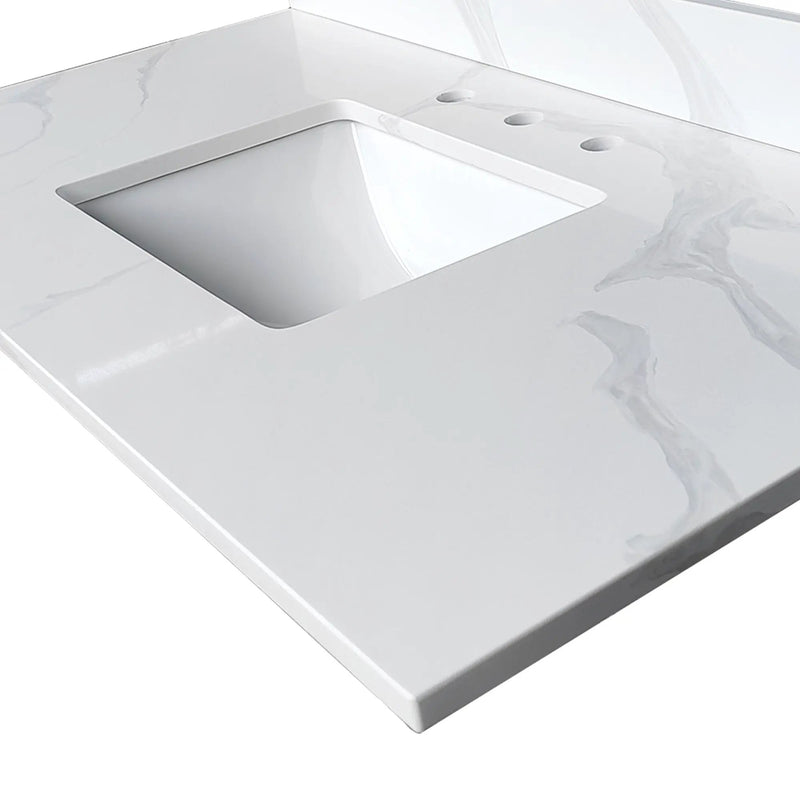 43-Inch Quartz Bathroom Vanity Top by HouseOfZazla