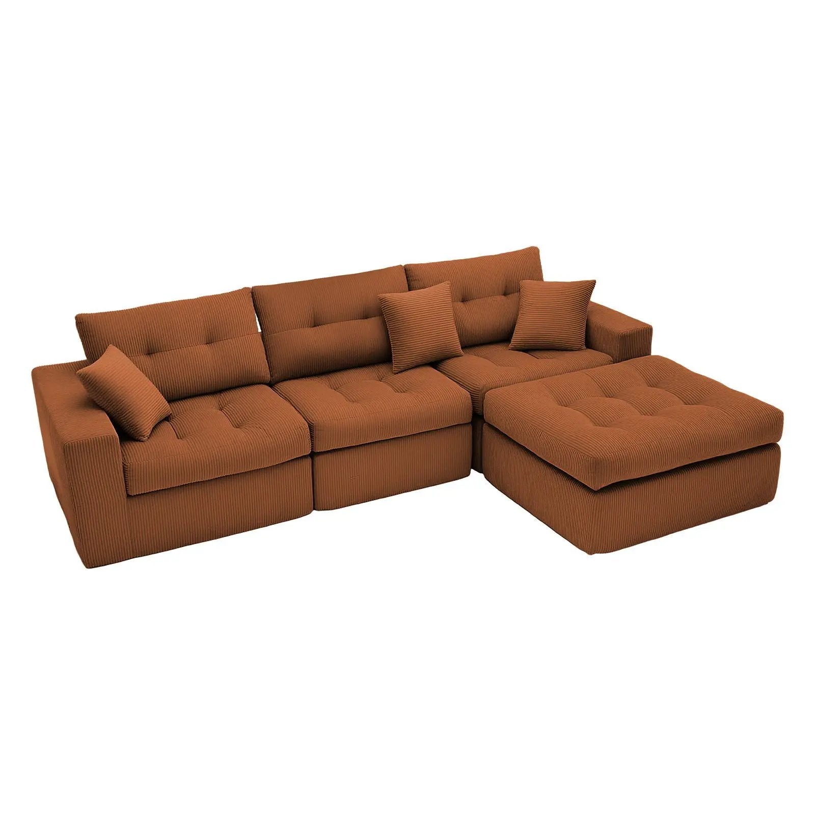 Corner Chaise L-Shaped Sectional Sofa Bed by HouseOfZazla