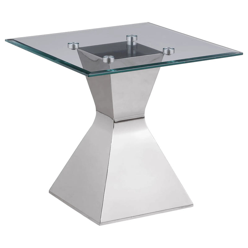 Jenny 3-piece Rectangular Coffee and End Table Set Chrome by Unique Piece Furniture