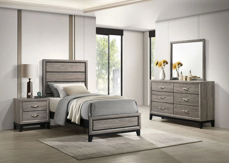 Watson Four-piece Twin Bedroom Set Light Taupe by Unique Piece Furniture