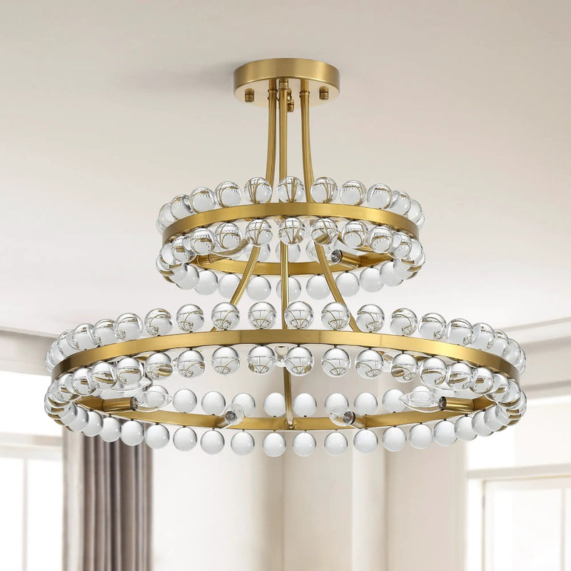 27-Inch Luxury Crystal Ball Chandelier by HouseOfZazla