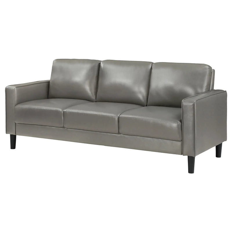 Ruth Upholstered Track Arm Sofa Grey by Unique Piece Furniture