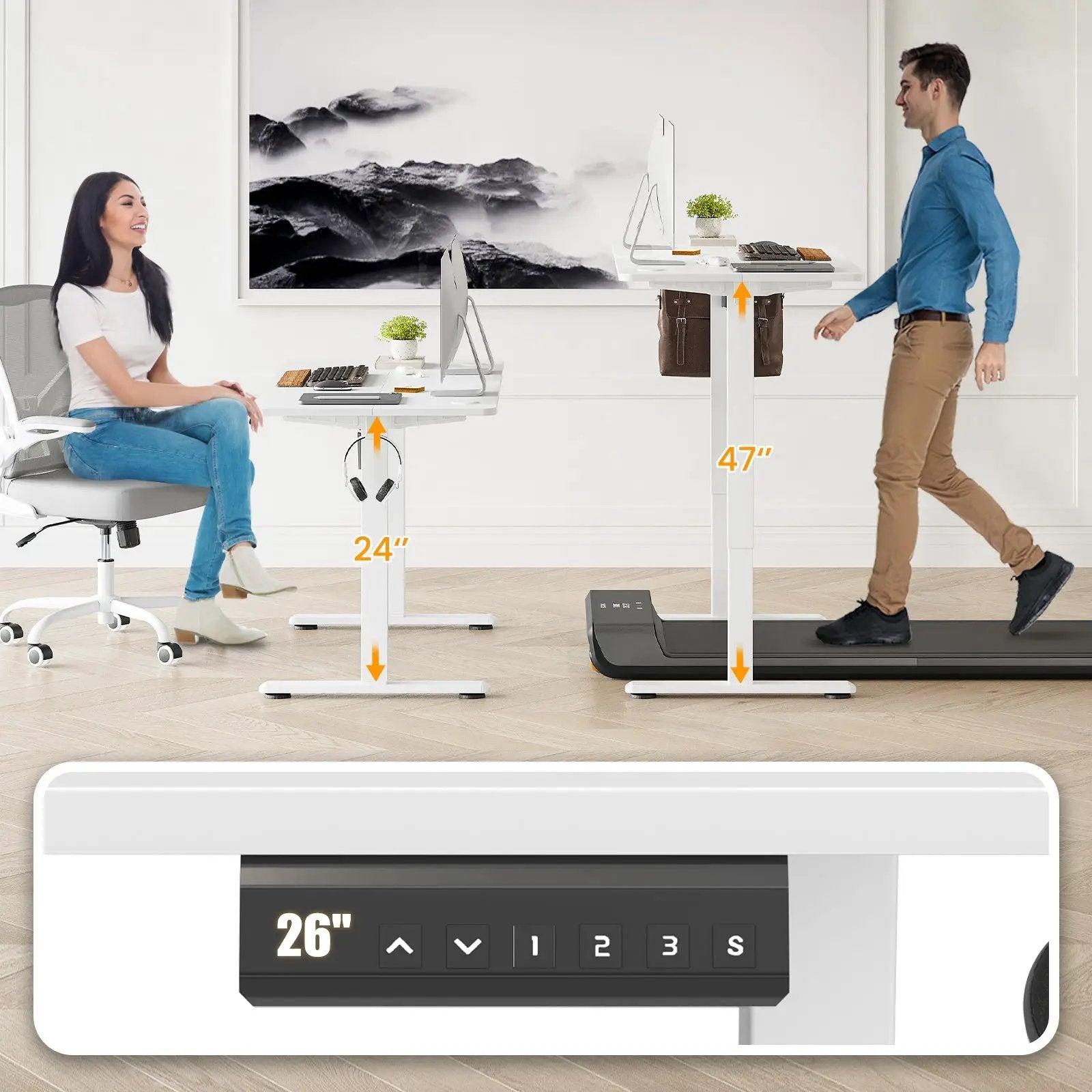 Stary Electric Standing Desk by HouseOfZazla
