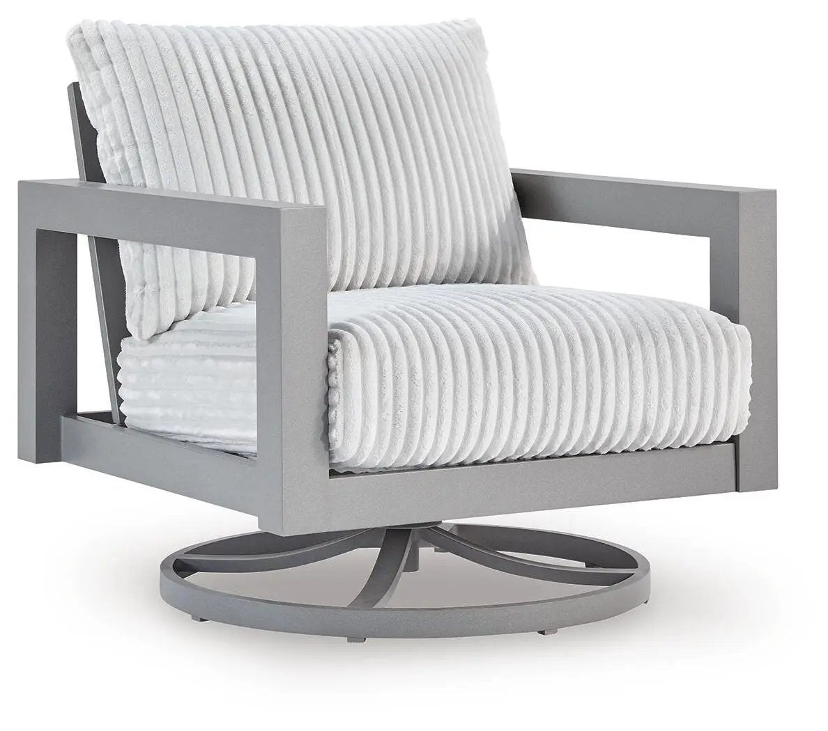 Hurley Park - Swivel Chair With Cushion - Gray by Unique Piece Furniture