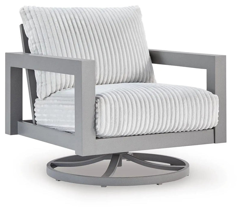 Hurley Park - Swivel Chair With Cushion - Gray by Unique Piece Furniture