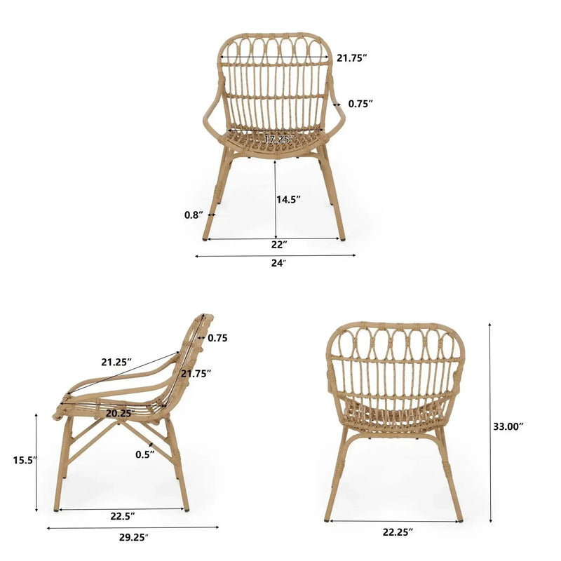Monsoon Outdoor Accent Chair With Open Weave Design by HouseOfZazla