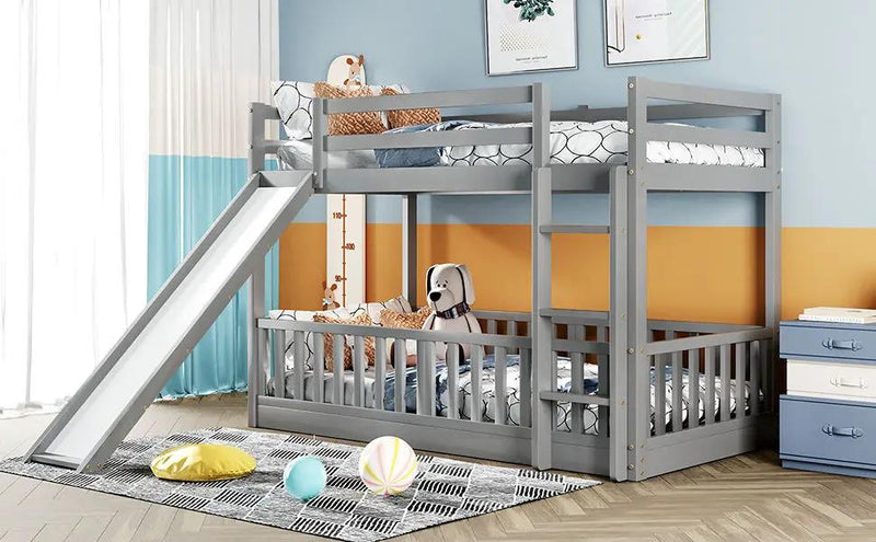 Functional Bunk Bed & Convertible Ladder And Slide by HouseOfZazla