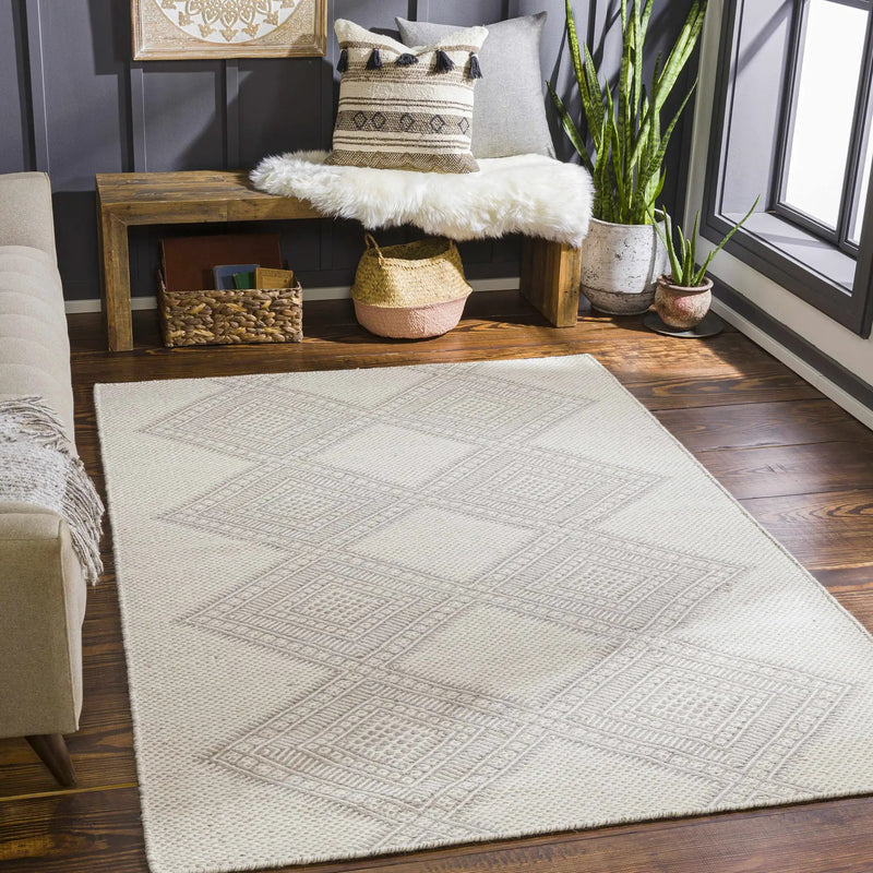 Aanislag Cream Wool Rug - Clearance by Boutique Rugs