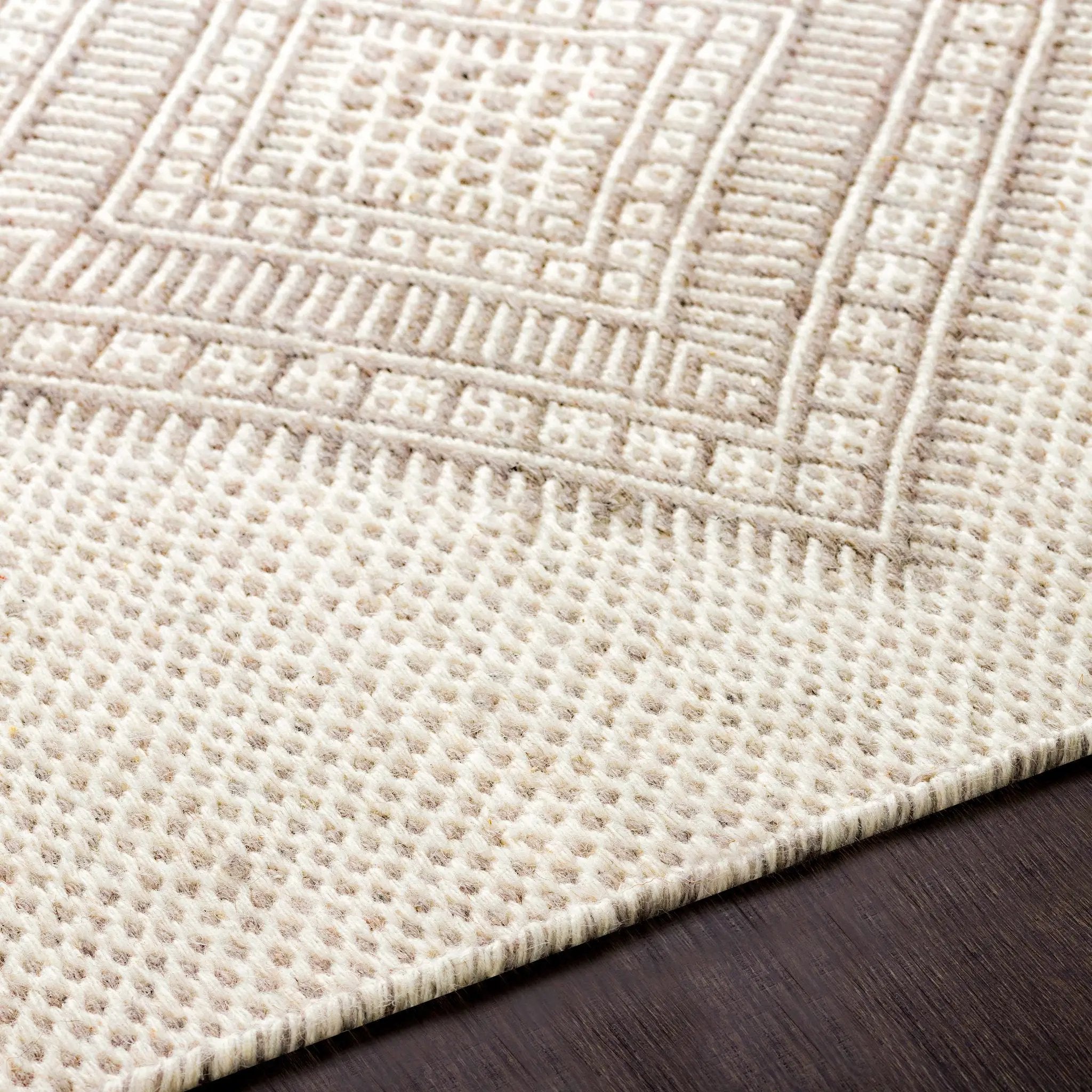 Aanislag Cream Wool Runner - Clearance by Boutique Rugs