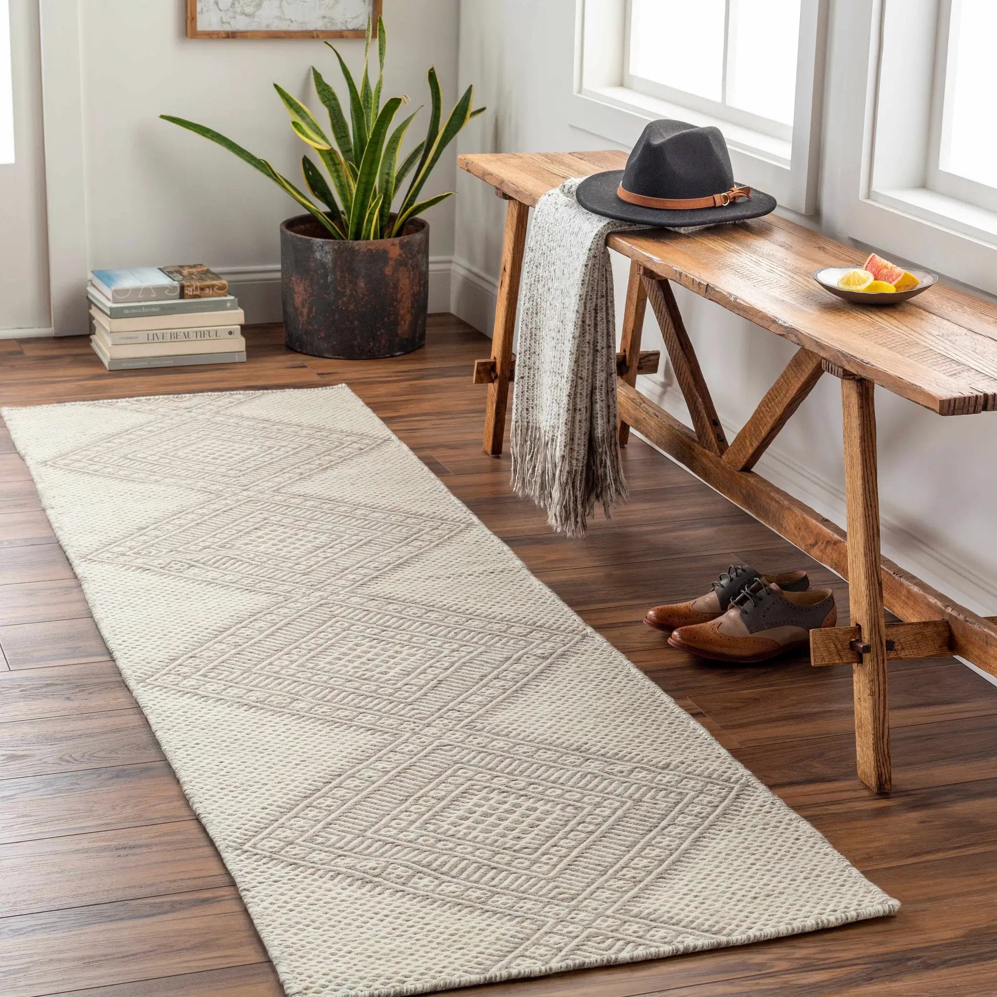 Aanislag Cream Wool Rug - Clearance by Boutique Rugs