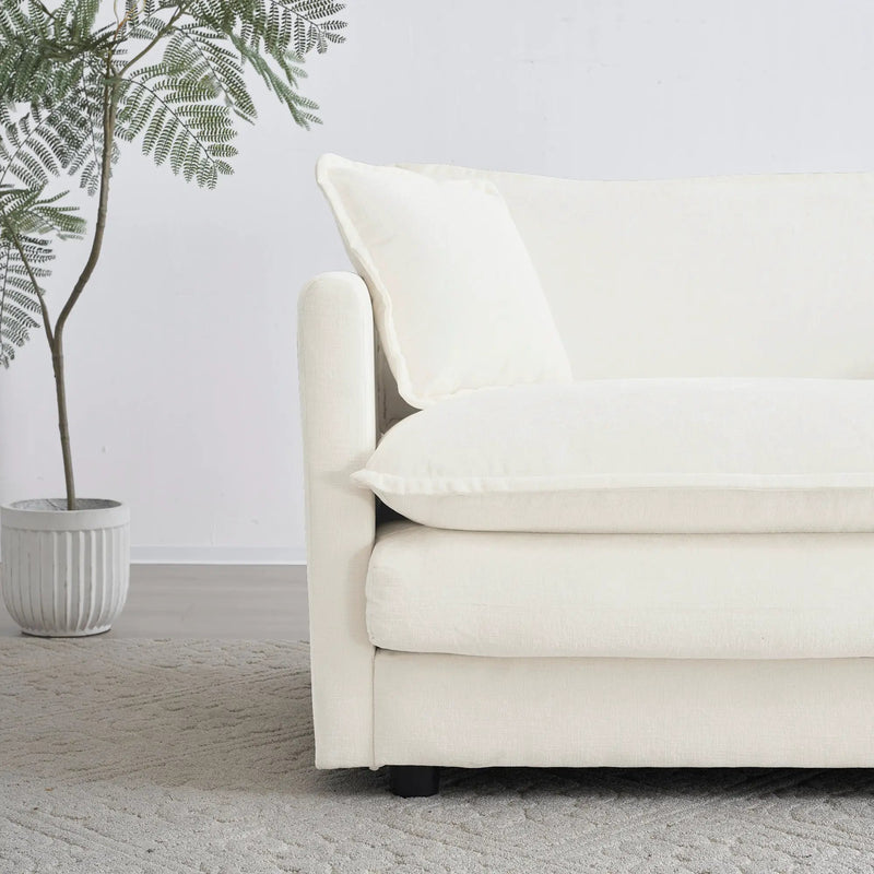 Comfy Deep Single Seat Sofa Upholstered Reading Armchair by HouseOfZazla