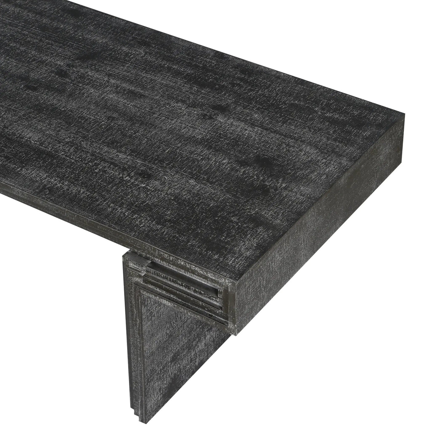 American Vintage Industrial Coffee Table, Double Tier Design by HouseOfZazla