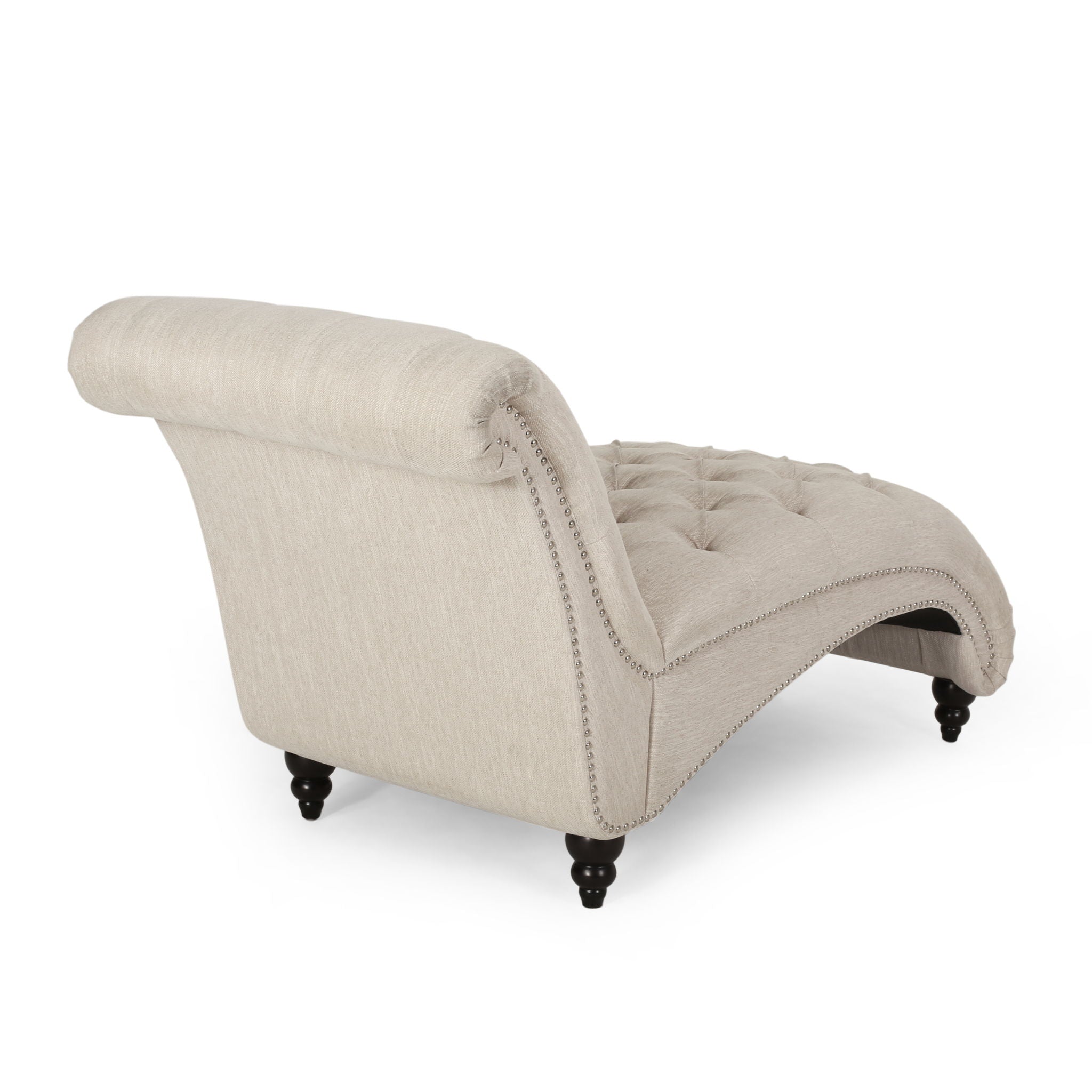 Chaise Lounge With Button Tufted Diamond Stitch by HouseOfZazla