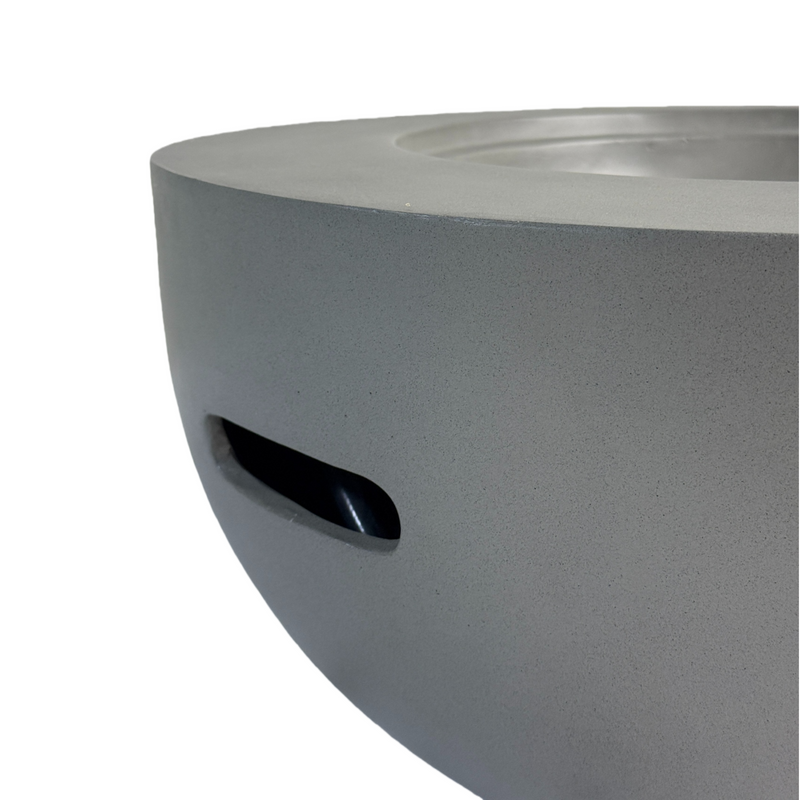 Outdoor Round Propane Fire Pit Table 28-inch, 40,000 BTU by HouseOfZazla