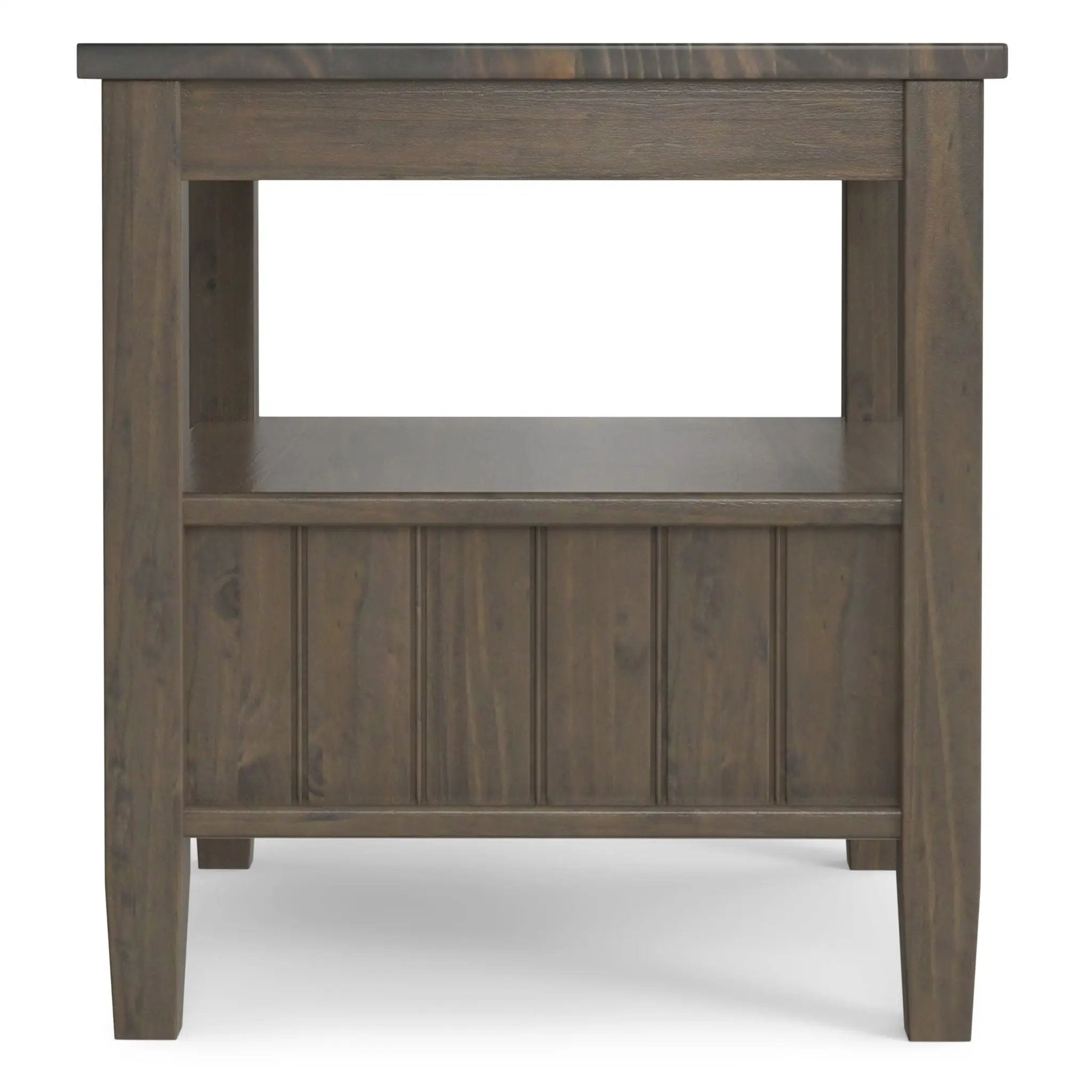 Lev - End Table With Bottom Drawer - Smoky Brown by Unique Piece Furniture
