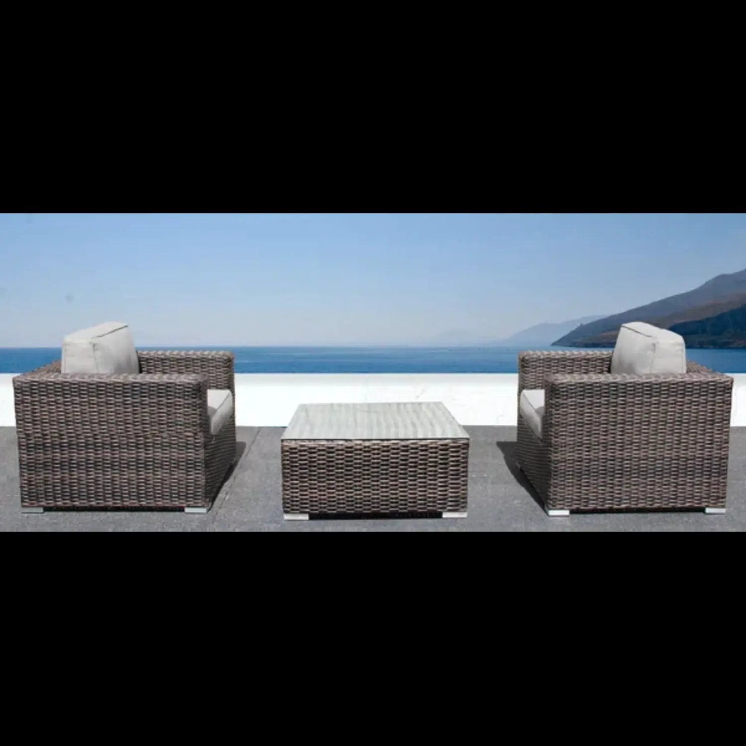 2 Person Seating Set With Cushions by HouseOfZazla