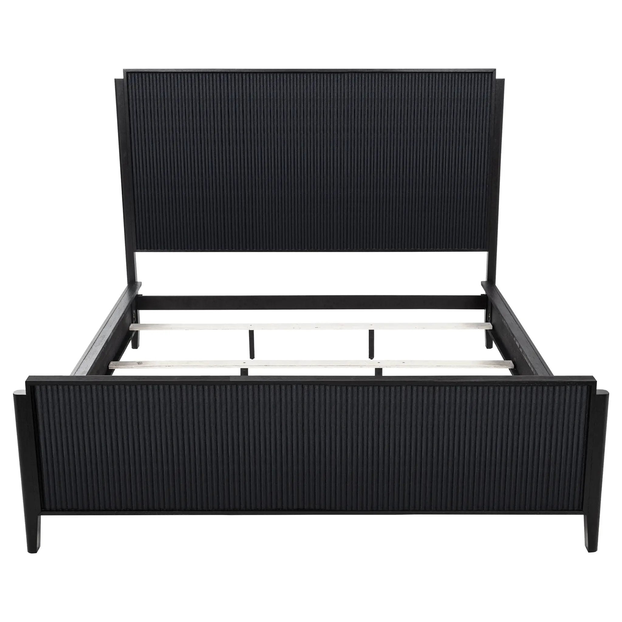 Brookmead Wood California King Panel Bed Black by Unique Piece Furniture
