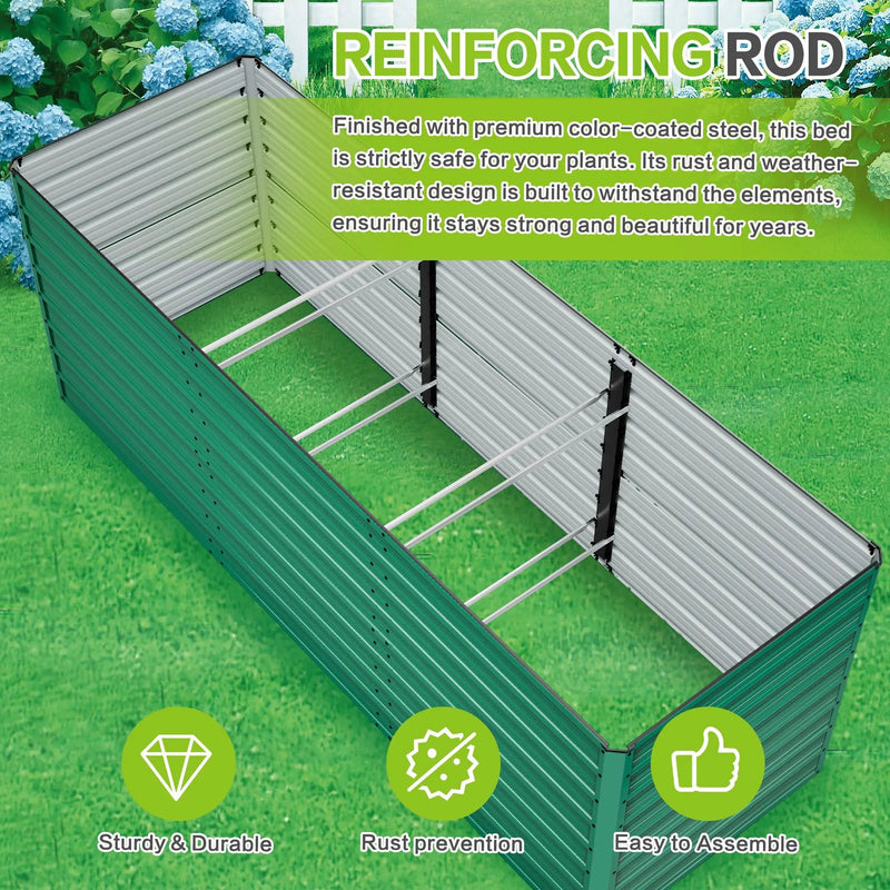93.7" x 31.5" x 32.3" Raised Garden Bed Kit by HouseOfZazla