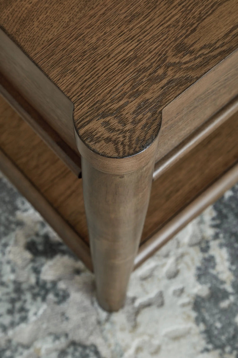 Roanhowe - Rectangular End Table - Brown by Unique Piece Furniture