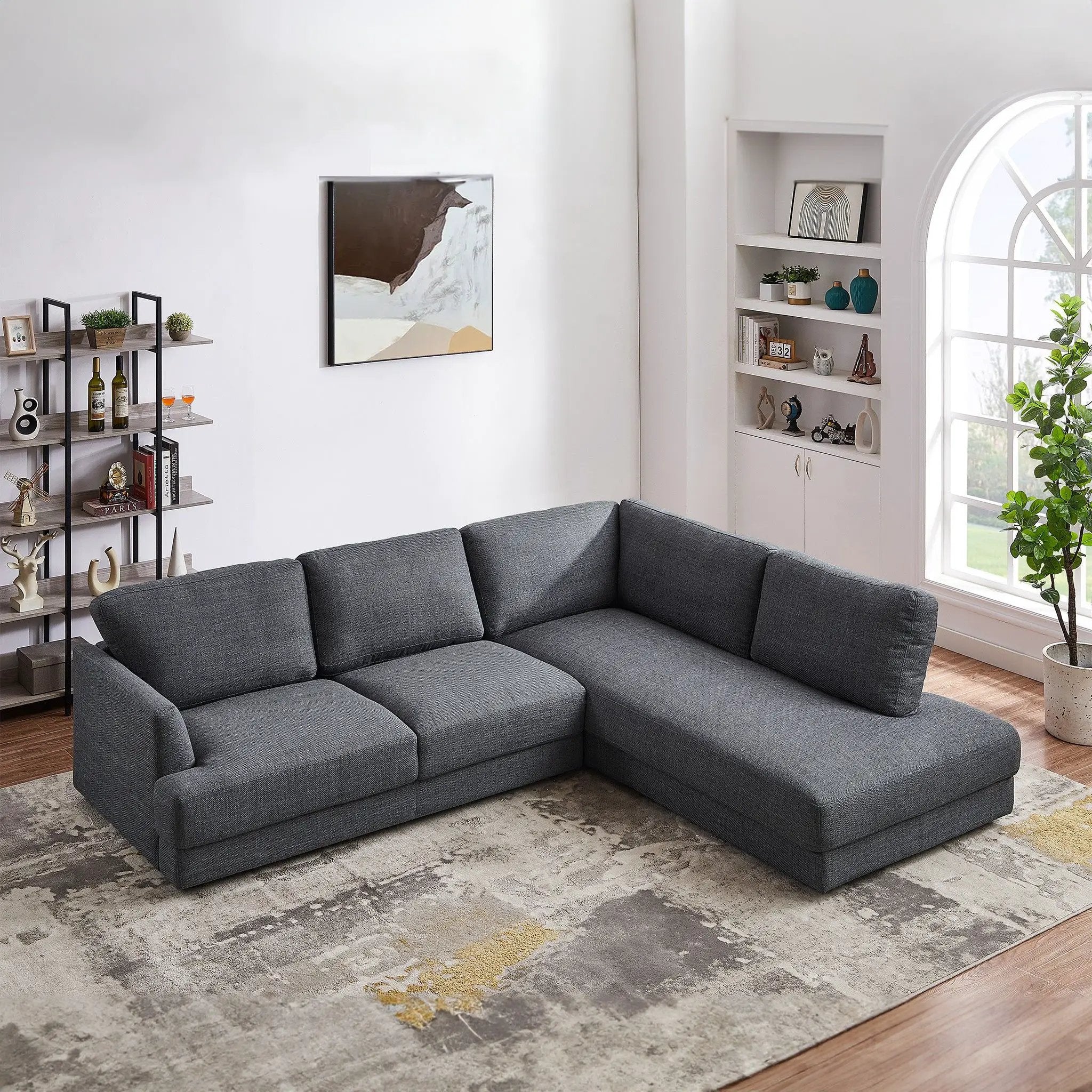 Glander - Comfortable Cozy Sectional Sofa by HouseOfZazla