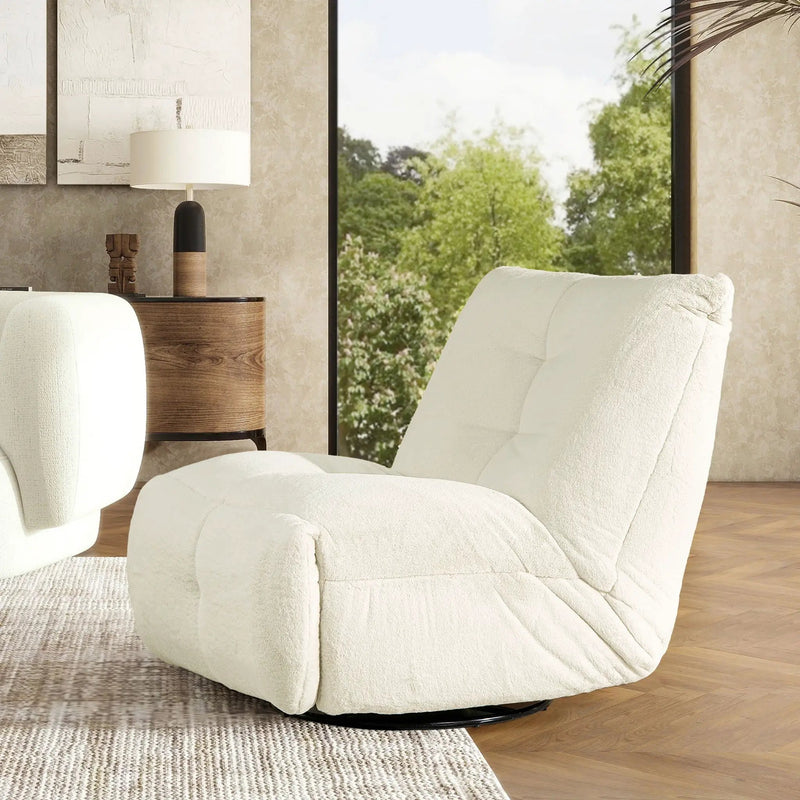 Rearden - Swivel Glider Manual Recliner Gaming Lounge Chair by HouseOfZazla